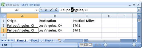 Using Spreadsheets Location Names With Special Characters Pcmiler 8931